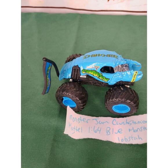 Monster Jam Crushstation Mattel 1:64 Scale Blue Monsta Lobstah - Picture 1 of 7